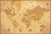Grupo Erik GPE5029 Map World Es Vintage Poster 91,5X61cm | Yourdecoration.be