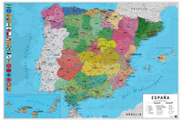 Grupo Erik GPE5030 Map Spain Physical Political Poster 91,5X61cm | Yourdecoration.be