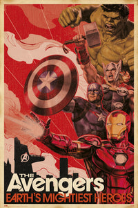 Grupo Erik GPE5307 Marvel Avengers Earths Mightiest Heroes Poster 61X91,5cm | Yourdecoration.be