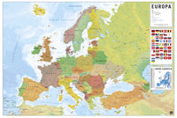 Grupo Erik GPE5442 Physical Political Map Of Europe Pt Poster 91,5X61cm | Yourdecoration.be