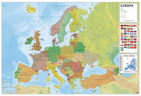 Grupo Erik GPE5443 Physical Political Map Of Europe Ita Poster 91,5X61cm | Yourdecoration.be