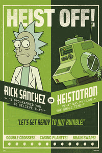 Grupo Erik GPE5450 Rick And Morty Season 4 Heist Off Poster 61X91,5cm | Yourdecoration.be