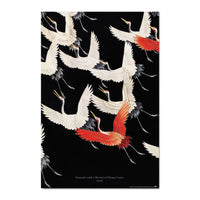 Grupo Erik Gpe5627 Poster Furisode With A Myriad Of Flying Cranes | Yourdecoration.be