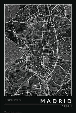 Grupo Erik Gpe5635 Madrid City Map Poster 61x91 5cm | Yourdecoration.be