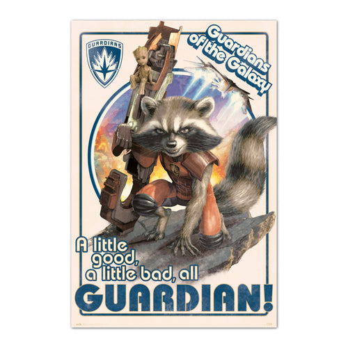 Grupo Erik Gpe5649 Marvel Guardians Of The Galaxy Rocket Baby Groot Poster 61X91 5cm | Yourdecoration.be