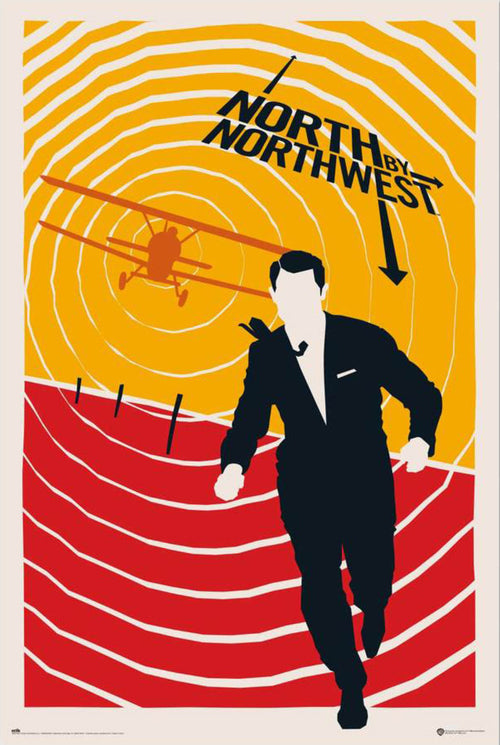 grupo erik gpe5746 north by northwest 100th anniversary wb poster 61x91 5cm | Yourdecoration.be