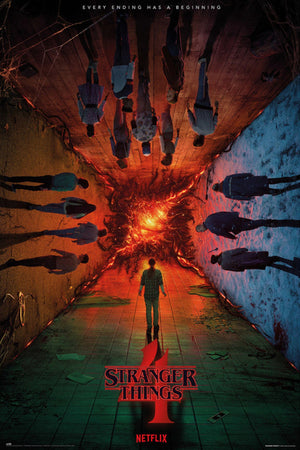 grupo erik gpe5755 stranger things teaser season 4 poster 61x91 5cm | Yourdecoration.be
