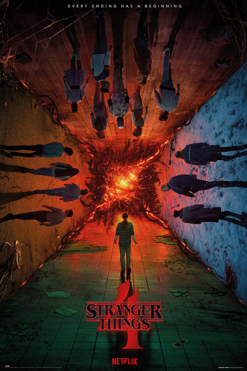 grupo erik gpe5755 stranger things teaser season 4 poster 61x91 5cm | Yourdecoration.be