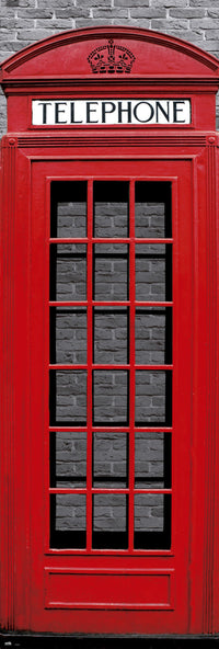 Grupo Erik PPGE8018 London Phone Box Poster 53X158cm | Yourdecoration.be