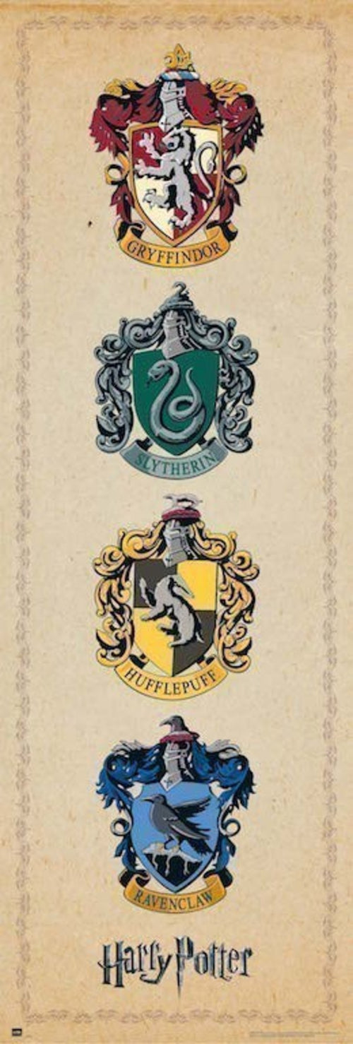 Grupo Erik PPGE8032 Harry Potter House Crests Poster 53X158cm | Yourdecoration.be