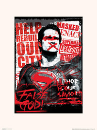 Grupo Erik Dc Batman V Superman Superman False God Kunstdruk 30X40cm | Yourdecoration.be