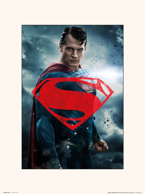 Grupo Erik Dc Batman V Superman Superman Glyph Kunstdruk 30X40cm | Yourdecoration.be