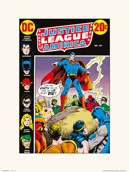 Grupo Erik Dc Comics Justice Leage Of America 102 Kunstdruk 30X40cm | Yourdecoration.be