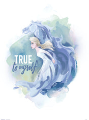Grupo Erik Disney Frozen Ii Elsa And Horse True To Myself Kunstdruk 30X40cm | Yourdecoration.be