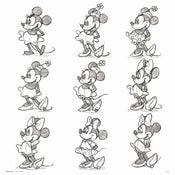 Grupo Erik Disney Minnie Sketch Kunstdruk 30X30cm | Yourdecoration.be