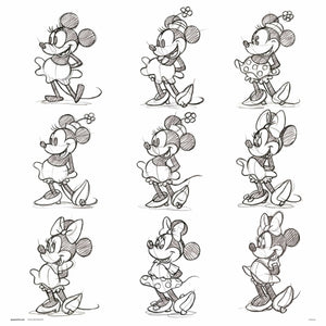 Grupo Erik Disney Minnie Sketch Kunstdruk 30X30cm | Yourdecoration.be