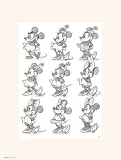 Grupo Erik Disney Minnie Sketch Kunstdruk 30X40cm | Yourdecoration.be