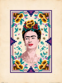 Grupo Erik Frida Kahlo Illustration Kunstdruk 30X40cm | Yourdecoration.be