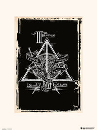 Grupo Erik Harry Potter Deathly Hallows Symbol Kunstdruk 30X40cm | Yourdecoration.be