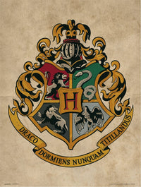 Grupo Erik Harry Potter Hogwarts Crest Kunstdruk 30X40cm | Yourdecoration.be