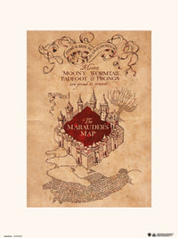 Grupo Erik Harry Potter The Marauders Map Kunstdruk 30X40cm | Yourdecoration.be
