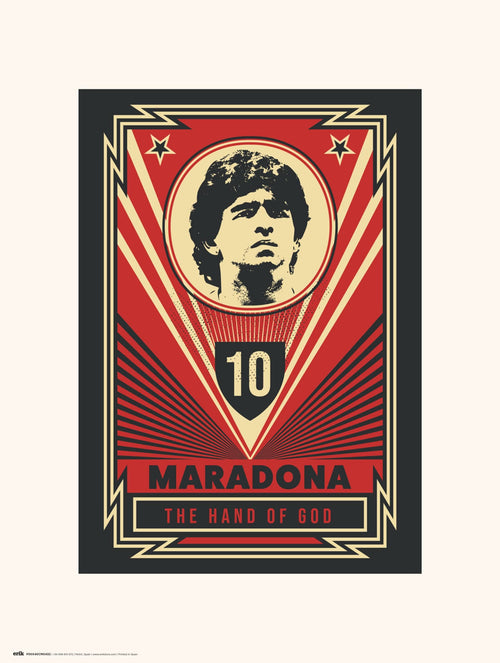 Grupo Erik Maradona The Hand Of God Kunstdruk 30X40cm | Yourdecoration.be