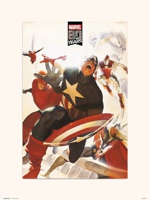 Grupo Erik Marvel 80 Years Avengers Kunstdruk 30X40cm | Yourdecoration.be