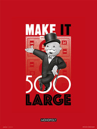 Grupo Erik Monopoly Make It 500 Large Kunstdruk 30X40cm | Yourdecoration.be