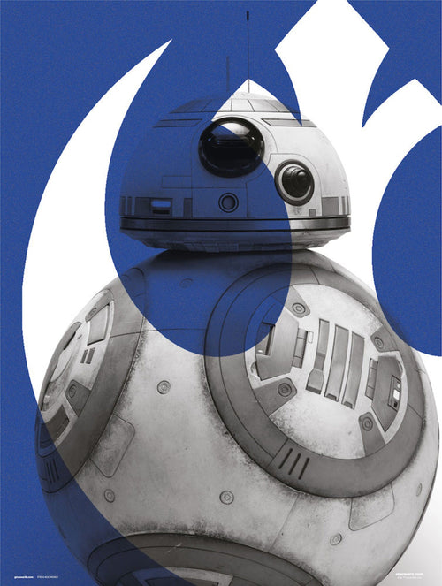 Grupo Erik Star Wars Episode Ix Bb 8 Kunstdruk 30X40cm | Yourdecoration.be