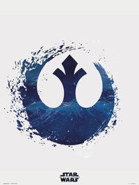 Grupo Erik Star Wars Episode Ix Rebel Logo Kunstdruk 30X40cm | Yourdecoration.be