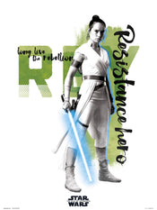 Grupo Erik Star Wars Episode Ix Rey Resistance Hero Kunstdruk 30X40cm | Yourdecoration.be