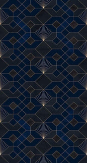 Komar Coquilles Nuit Vlies Fotobehang 150x280cm 3 banen | Yourdecoration.be