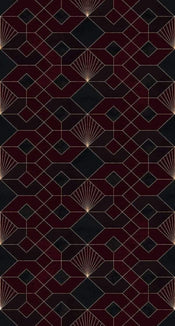 Komar Coquilles Rouges Vlies Fotobehang 150x280cm 3 banen | Yourdecoration.be