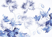Komar Blue Silhouettes Vlies Fotobehang 350X250 cm 7 Banen | Yourdeocration.be
