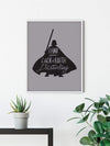 Komar Star Wars Silhouette Quotes Vader Kunstdruk 30x40cm | Yourdecoration.be