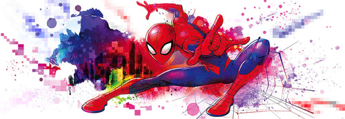 Komar Vlies Fotobehang 4 4123 Spider Man Graffiti Art | Yourdecoration.be