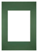 Passe Partout 20x28cm Karton Groen Bos Rand Recht   Voorzijde | Yourdecoration.be