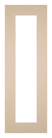 Passe Partout 20x60cm Karton Beige Rand 5cm Recht   Voorzijde | Yourdecoration.be
