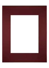Passe Partout 24x30cm Karton Wijnrood Rand Recht   Voorzijde | Yourdecoration.be
