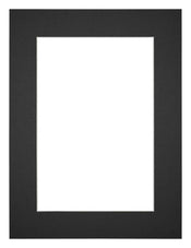 Passe Partout 60x80cm Karton Zwart Rand 5cm Recht   Voorzijde | Yourdecoration.be