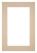 Passe Partout 61x91,5cm Karton Beige Rand 5cm Recht   Voorzijde | Yourdecoration.be