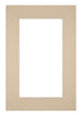 Passe Partout 61x91,5cm Karton Beige Rand 6cm Recht   Voorzijde | Yourdecoration.be