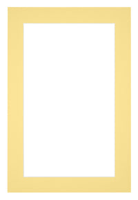 Passe Partout 62x93cm Karton Geel Rand 4cm Recht   Voorzijde | Yourdecoration.be
