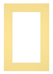 Passe Partout 61x91,5cm Karton Geel Rand 6cm Recht   Voorzijde | Yourdecoration.be