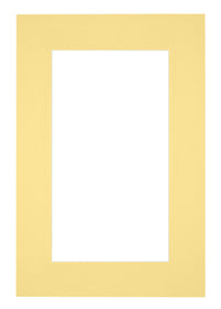 Passe Partout 62x93cm Karton Geel Rand 6cm Recht   Voorzijde | Yourdecoration.be