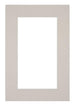 Passe Partout 61x91,5cm Karton Grijs Graniet Rand 6cm Recht   Voorzijde | Yourdecoration.be