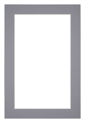 Passe Partout 20x30cm Karton Grijs Rand 4cm Recht   Voorzijde | Yourdecoration.be