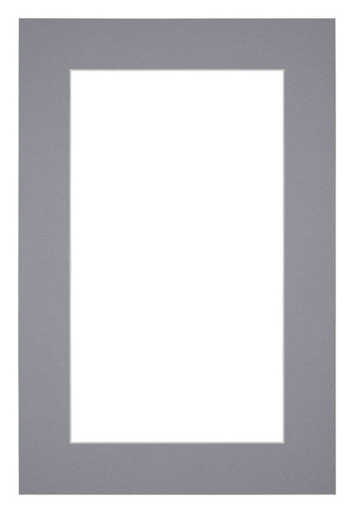 Passe Partout 61x91,5cm Karton Grijs Rand 5cm Recht   Voorzijde | Yourdecoration.be