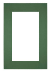 Passe Partout 61x91,5cm Karton Groen Bos Rand 6cm Recht   Voorzijde | Yourdecoration.be