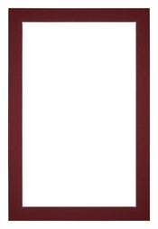 Passe Partout 61x91,5cm Karton Wijnrood Rand 3cm Recht   Voorzijde | Yourdecoration.be